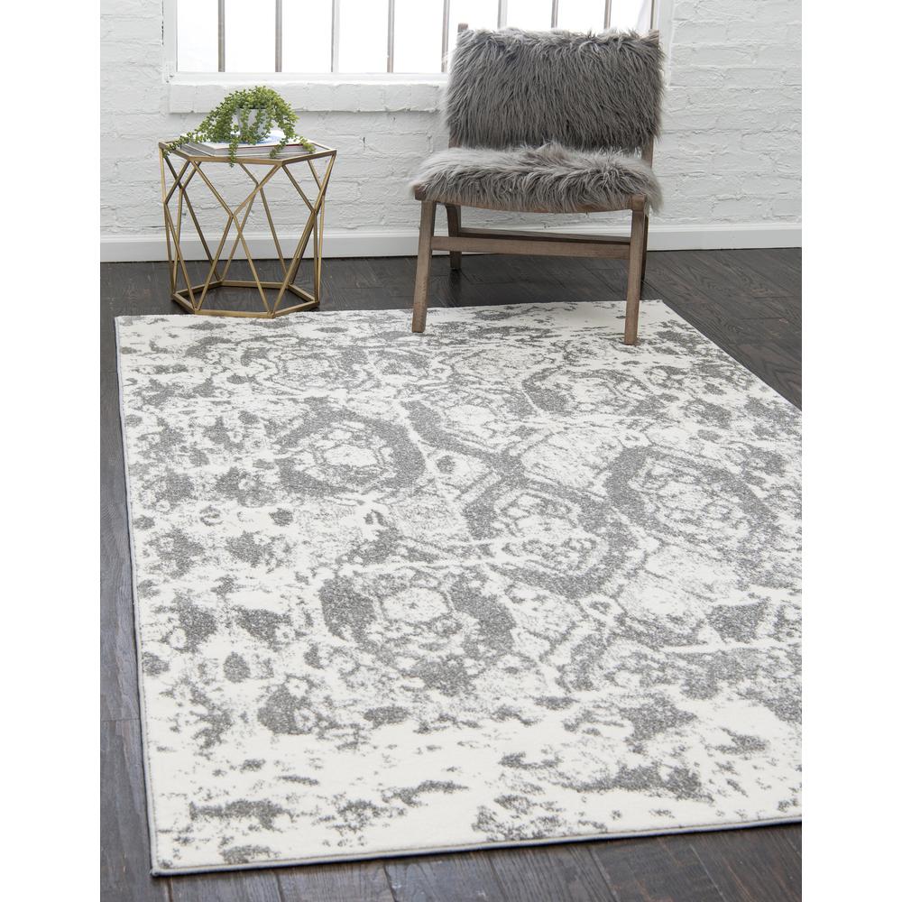 Piazza Rosso Rug, Light Gray (8' 0 x 10' 0). Picture 2