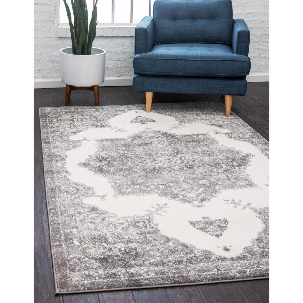Canal Rosso Rug, Gray (8' 0 x 10' 0). Picture 2