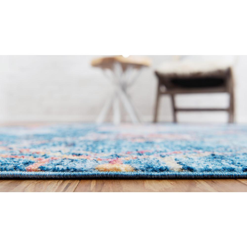 Rainbow Honeycomb Rug, Blue (7' 0 x 10' 0). Picture 5