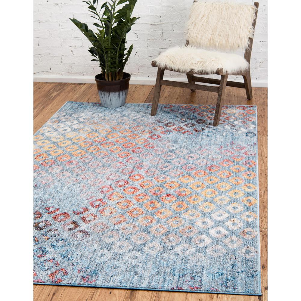 Rainbow Spectral Rug, Blue (7' 0 x 10' 0). Picture 2