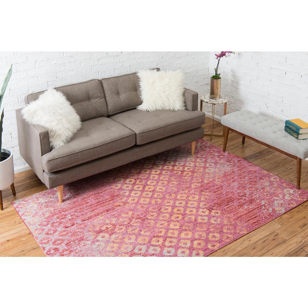 Rainbow Spectral Rug, Pink (7' 0 x 10' 0). Picture 3
