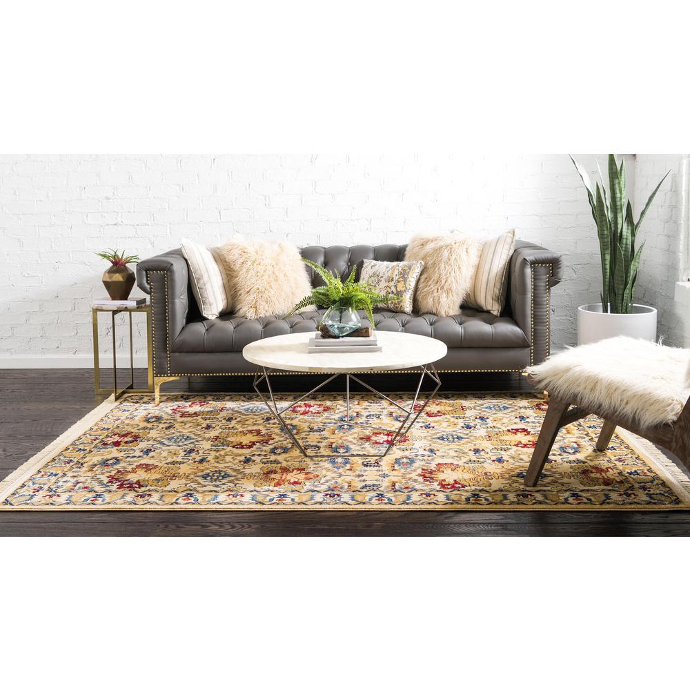 Diplomat District Rug, Ivory (6' 0 x 9' 0). Picture 4