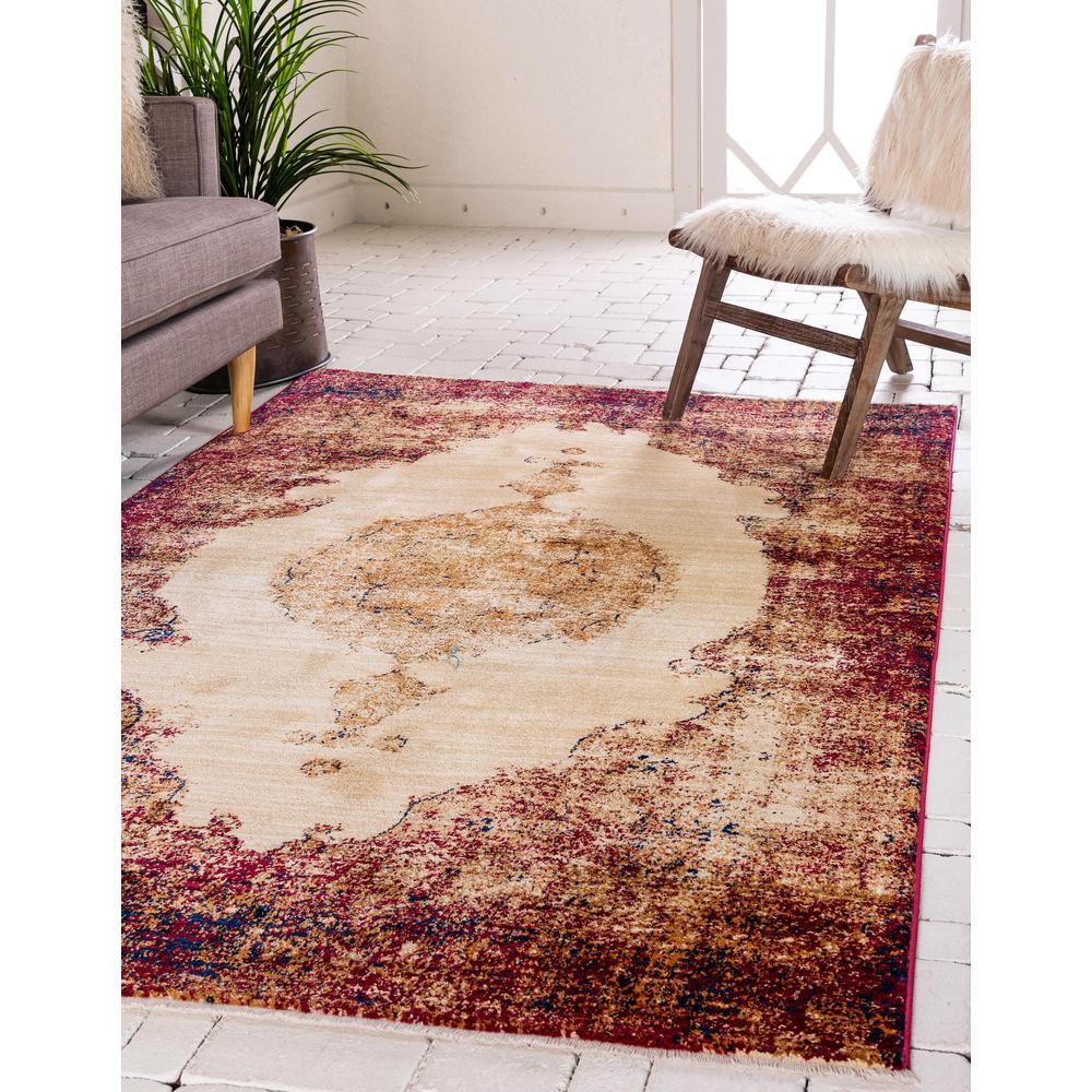 Brook Dorchester Rug, Red (5' 0 x 8' 0). Picture 2