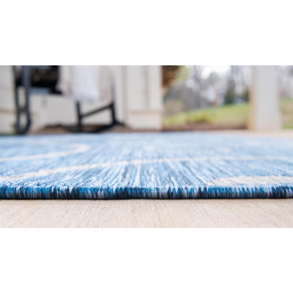 Outdoor Curl Rug, Blue (7' 0 x 10' 0). Picture 5