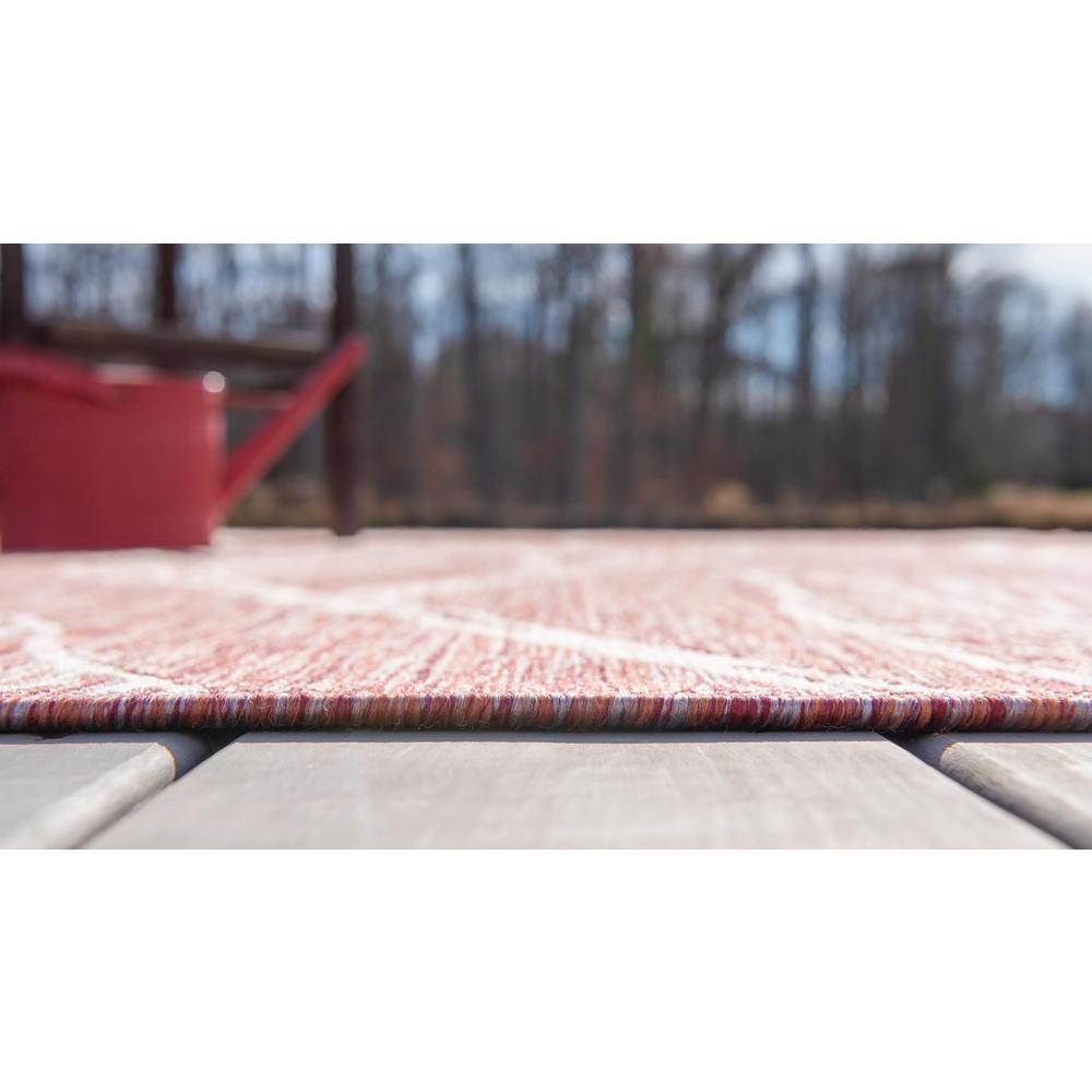 Outdoor Leaf Rug, Rust Red (7' 0 x 10' 0). Picture 5