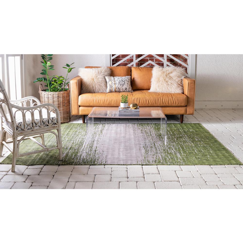 Outdoor Ombre Rug, Green (5' 0 x 8' 0). Picture 3