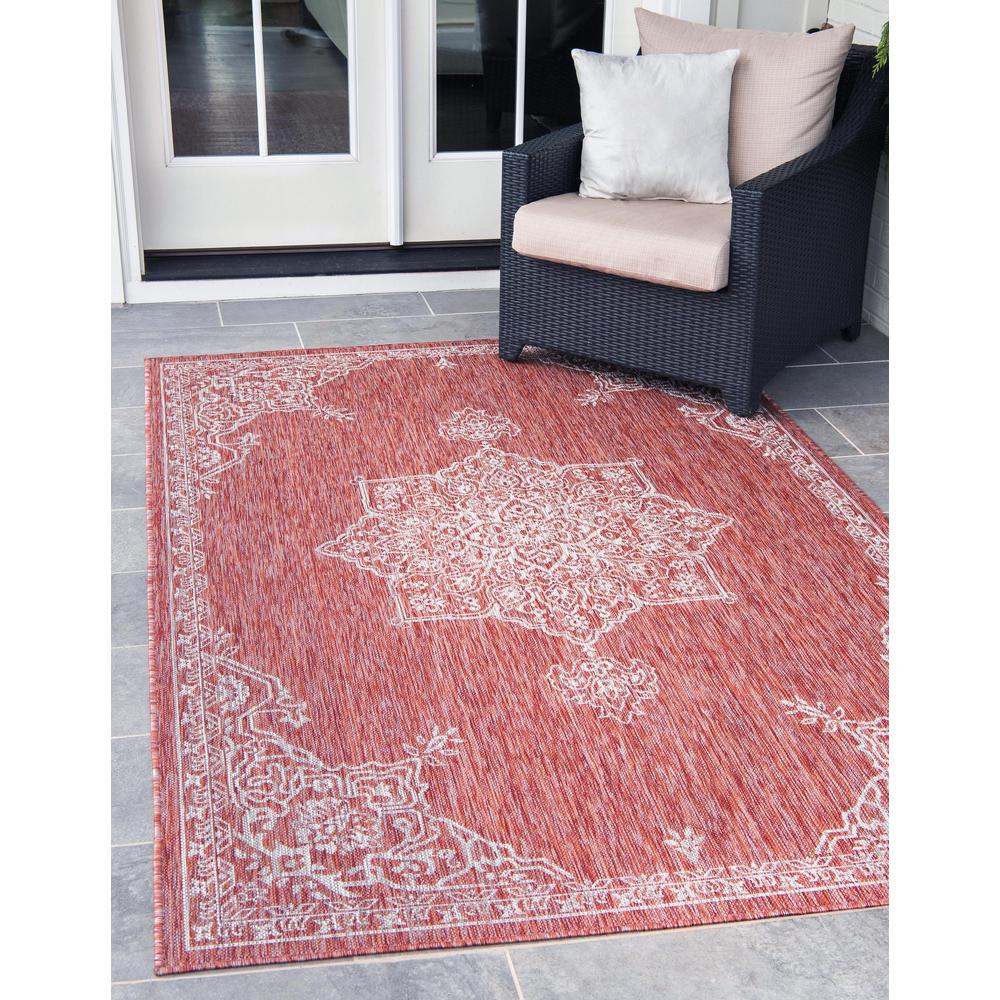 Outdoor Antique Rug, Rust Red (7' 0 x 10' 0). Picture 2
