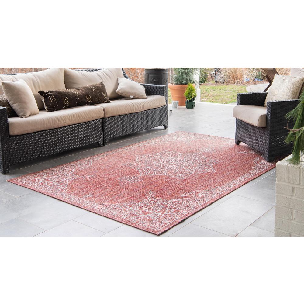Outdoor Antique Rug, Rust Red (7' 0 x 10' 0). Picture 3