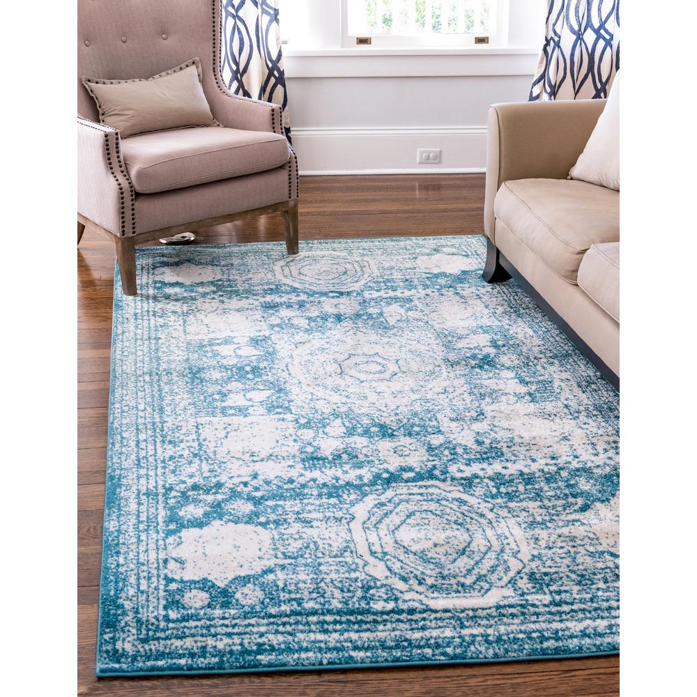 Wells Bromley Rug, Turquoise (6' 0 x 9' 0). Picture 2