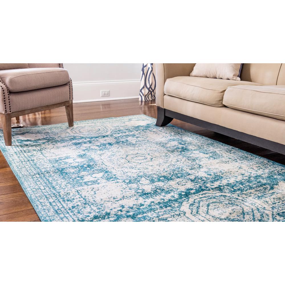 Wells Bromley Rug, Turquoise (6' 0 x 9' 0). Picture 3