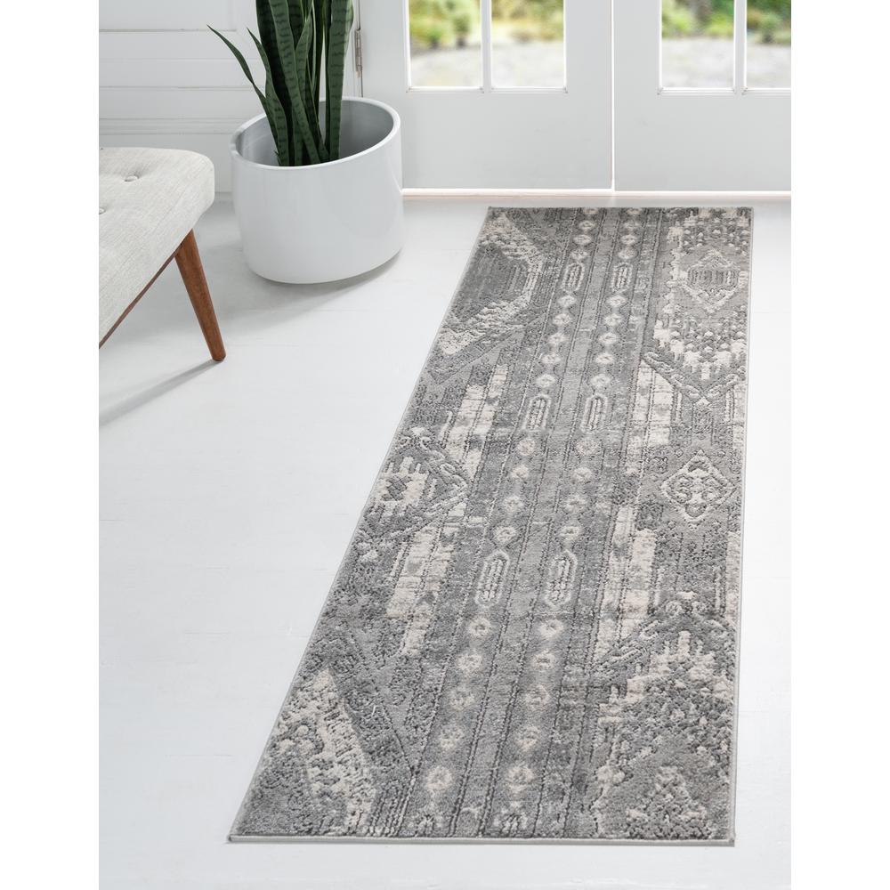 Orford Portland Rug, Gray (2' 2 x 12' 0). Picture 2