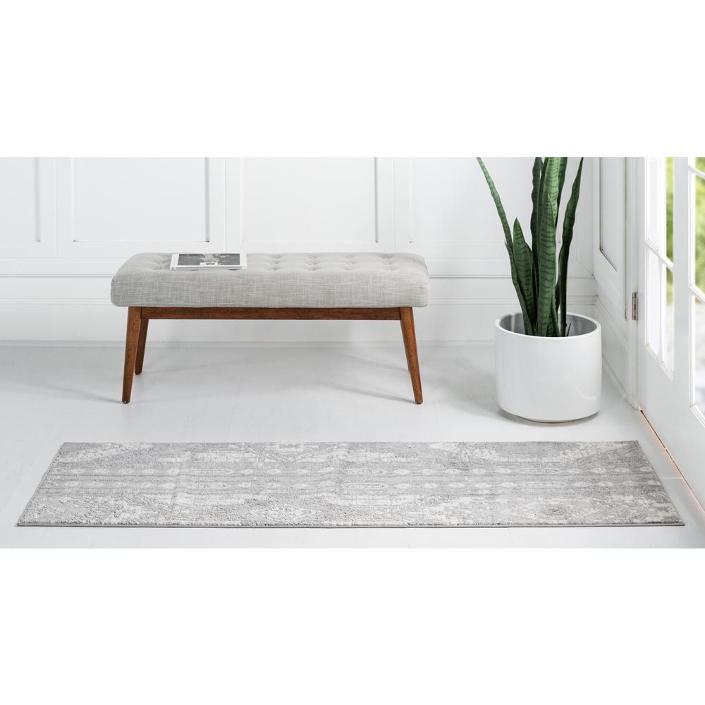 Orford Portland Rug, Gray (2' 2 x 12' 0). Picture 4