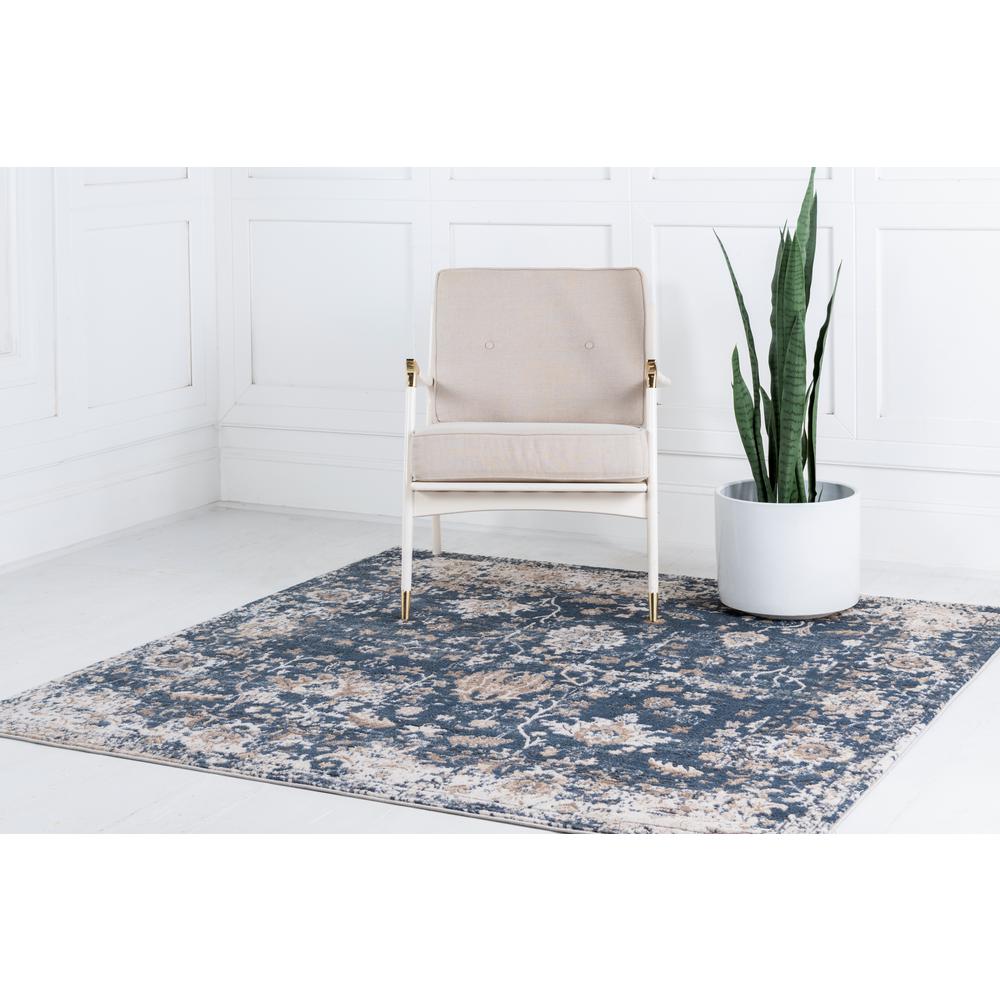 Central Portland Rug, Blue (8' 0 x 8' 0). Picture 3