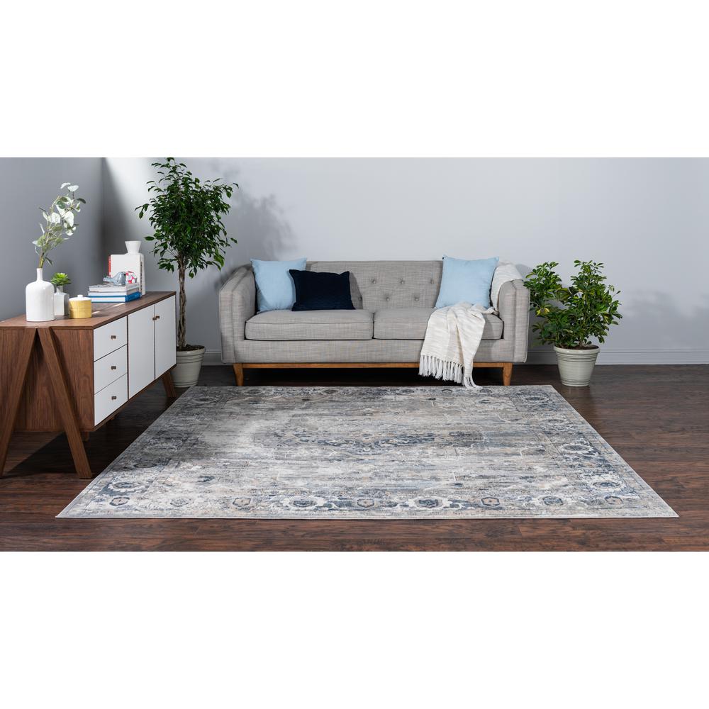 Canby Portland Rug, Ivory/Gray (8' 0 x 8' 0). Picture 4