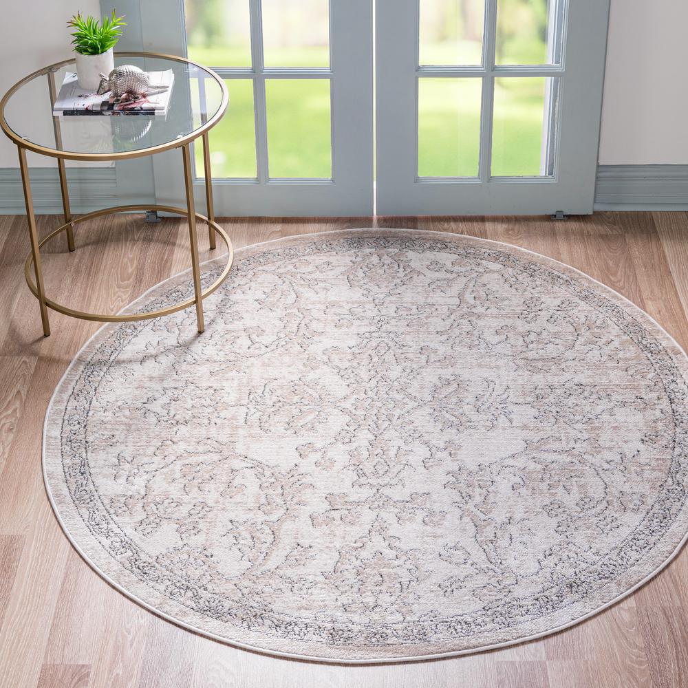 Albany Portland Rug, Ivory/Beige (7' 0 x 7' 0). Picture 2