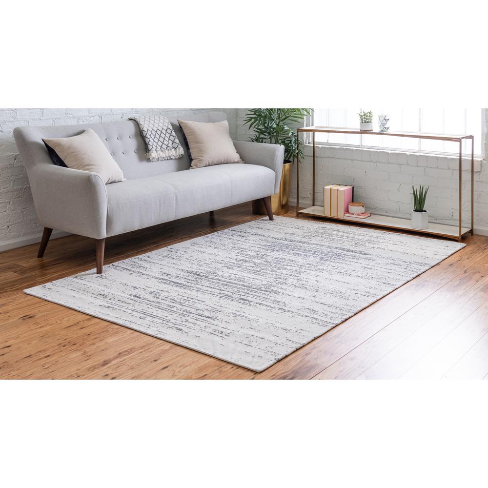 Static Decatur Rug, Ivory/Gray (5' 2 x 7' 5). Picture 3