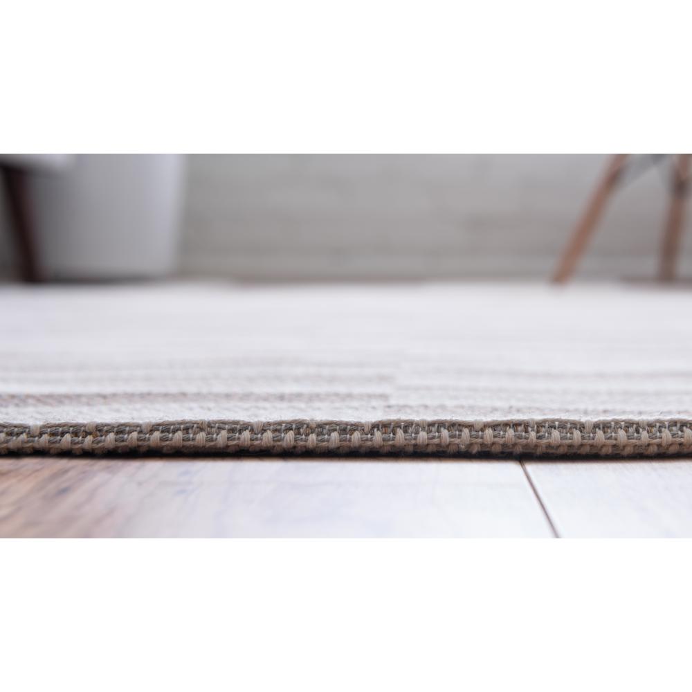 Striped Decatur Rug, Taupe/Ivory (5' 2 x 7' 5). Picture 5