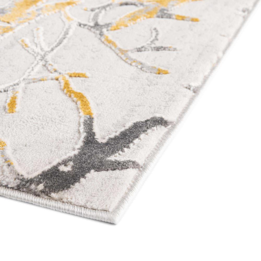 Finsbury Anne Area Rug 2' 0" x 9' 10", Runner Yellow and Gray. Picture 10