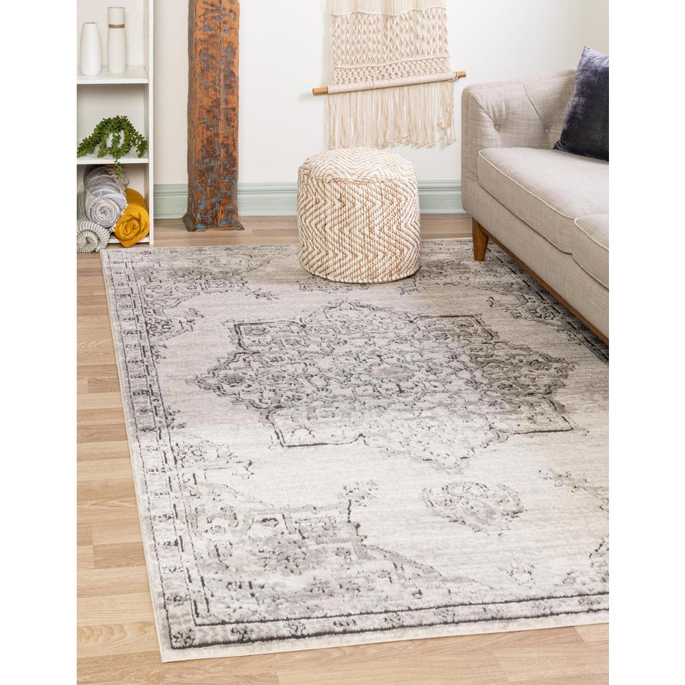 Nyla Collection, Area Rug, Ivory, 4' 0" x 6' 0", Rectangular. Picture 2