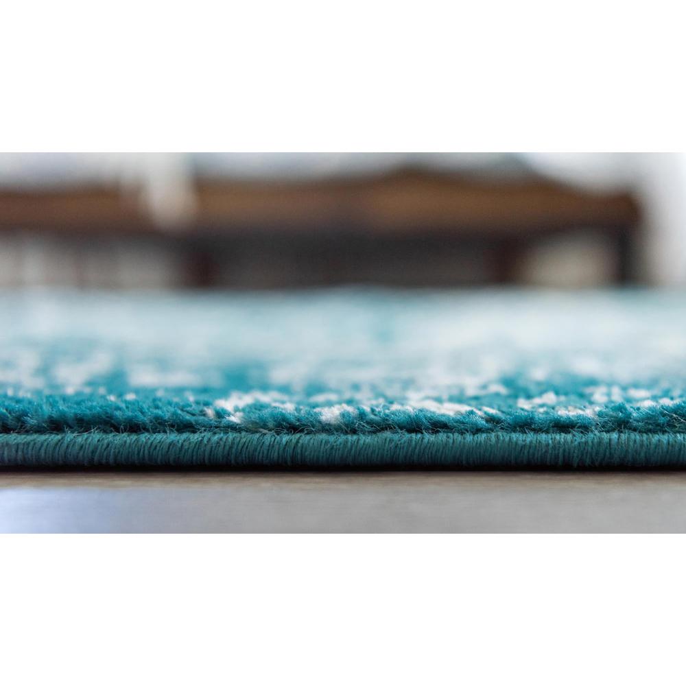 Unique Loom 8 Ft Square Rug in Turquoise (3150385). Picture 5