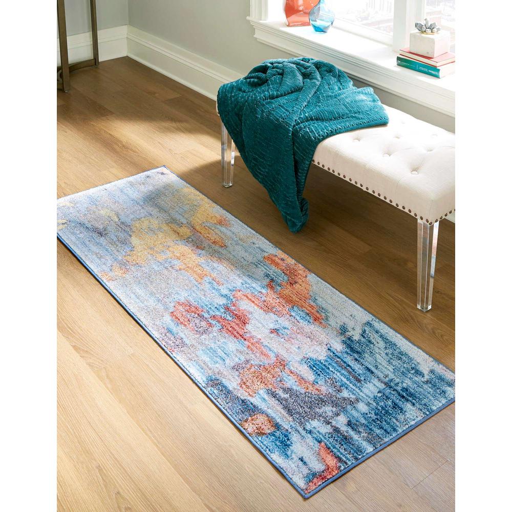 Downtown Tribeca Area Rug 2' 7" x 10' 0", Runner Multi. Picture 3