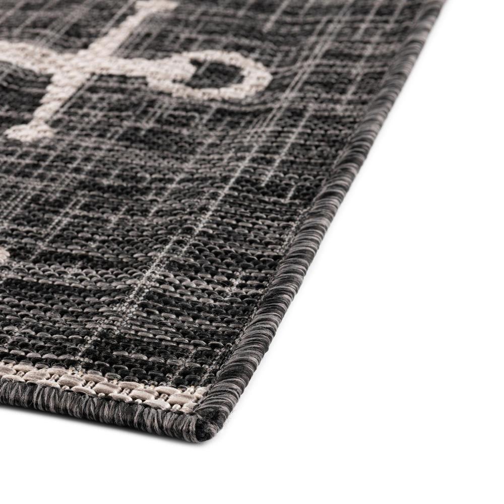 Unique Loom Rectangular 4x6 Rug in Charcoal (3162725). Picture 4