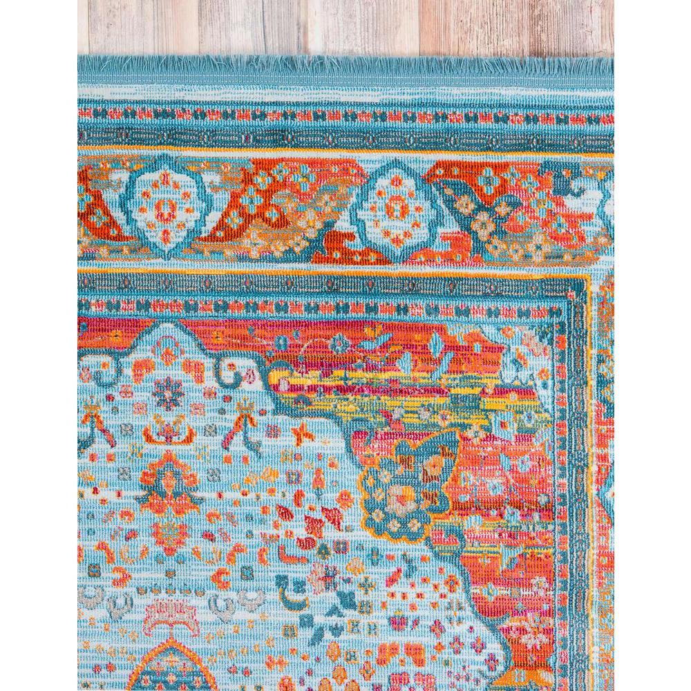 Baracoa Collection, Area Rug, Light Blue, 7' 1" x 10' 0", Rectangular. Picture 5