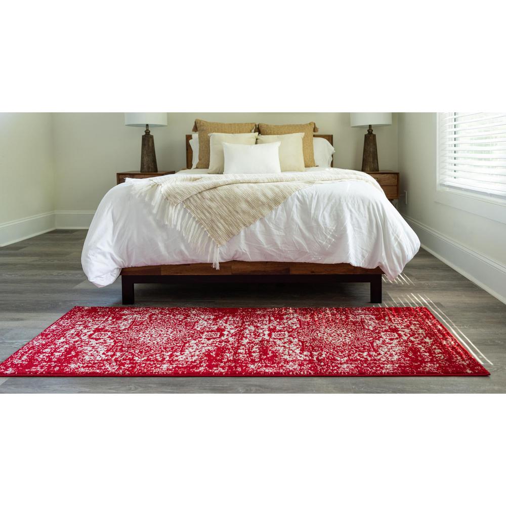 Unique Loom 12 Ft Runner in Red (3150441). Picture 4