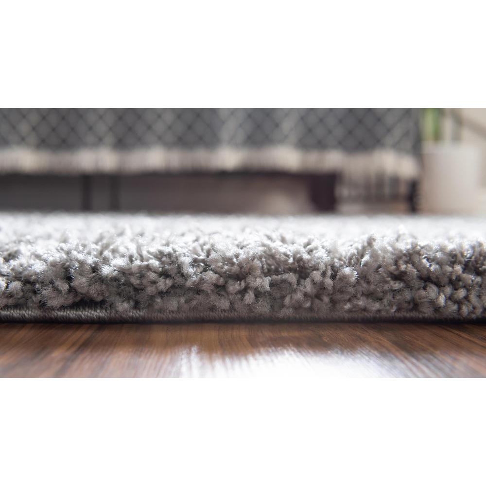 Unique Loom 8x10 Oval Rug in Cloud Gray (3151299). Picture 5