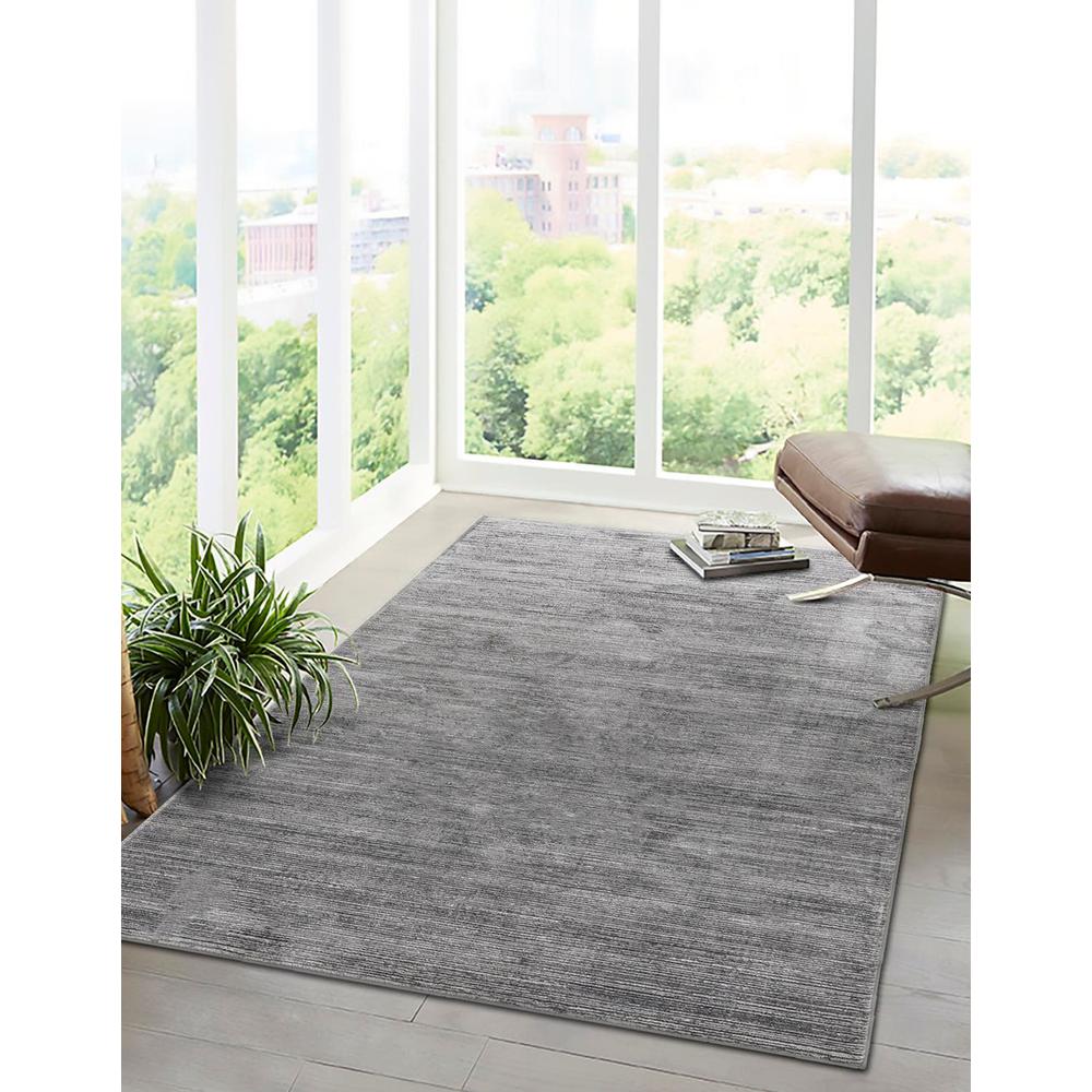 Finsbury Kate Area Rug 4' 0" x 6' 0", Rectangular Gray. Picture 2