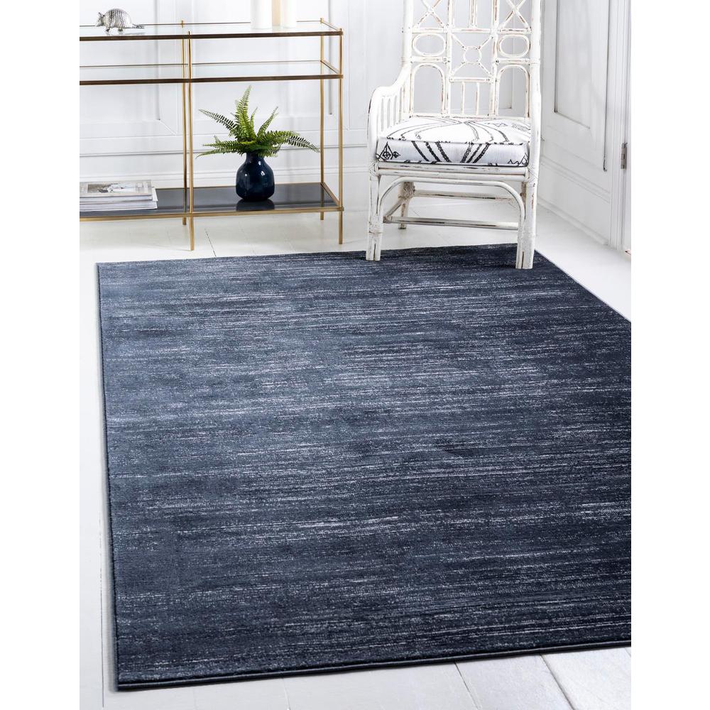 Uptown Madison Avenue Area Rug 7' 1" x 10' 0", Rectangular Navy Blue. Picture 2