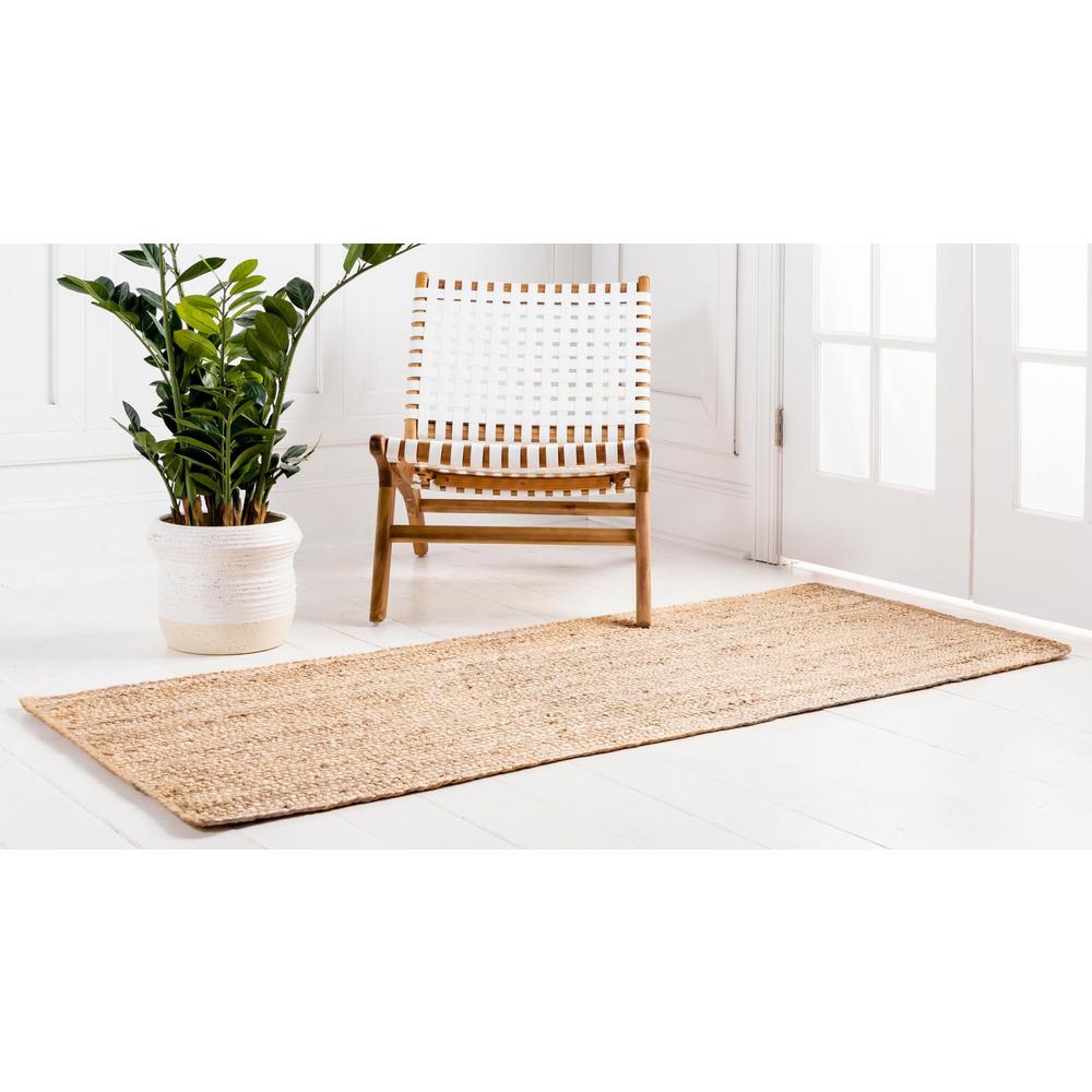 Unique Loom 13 Ft Runner in Natural (3150057). Picture 3