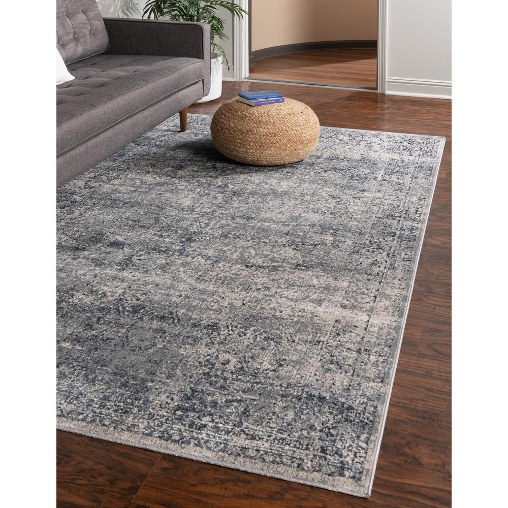 Chateau Jefferson Area Rug 10' 0" x 13' 1", Rectangular Blue Gray. Picture 2