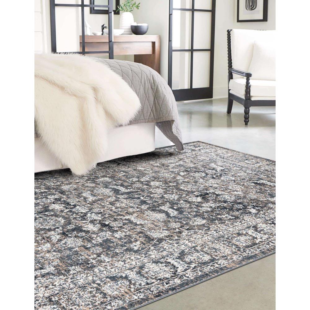 Uptown Area Rug 5' 3" x 8' 0", Rectangular, Navy Blue. Picture 3