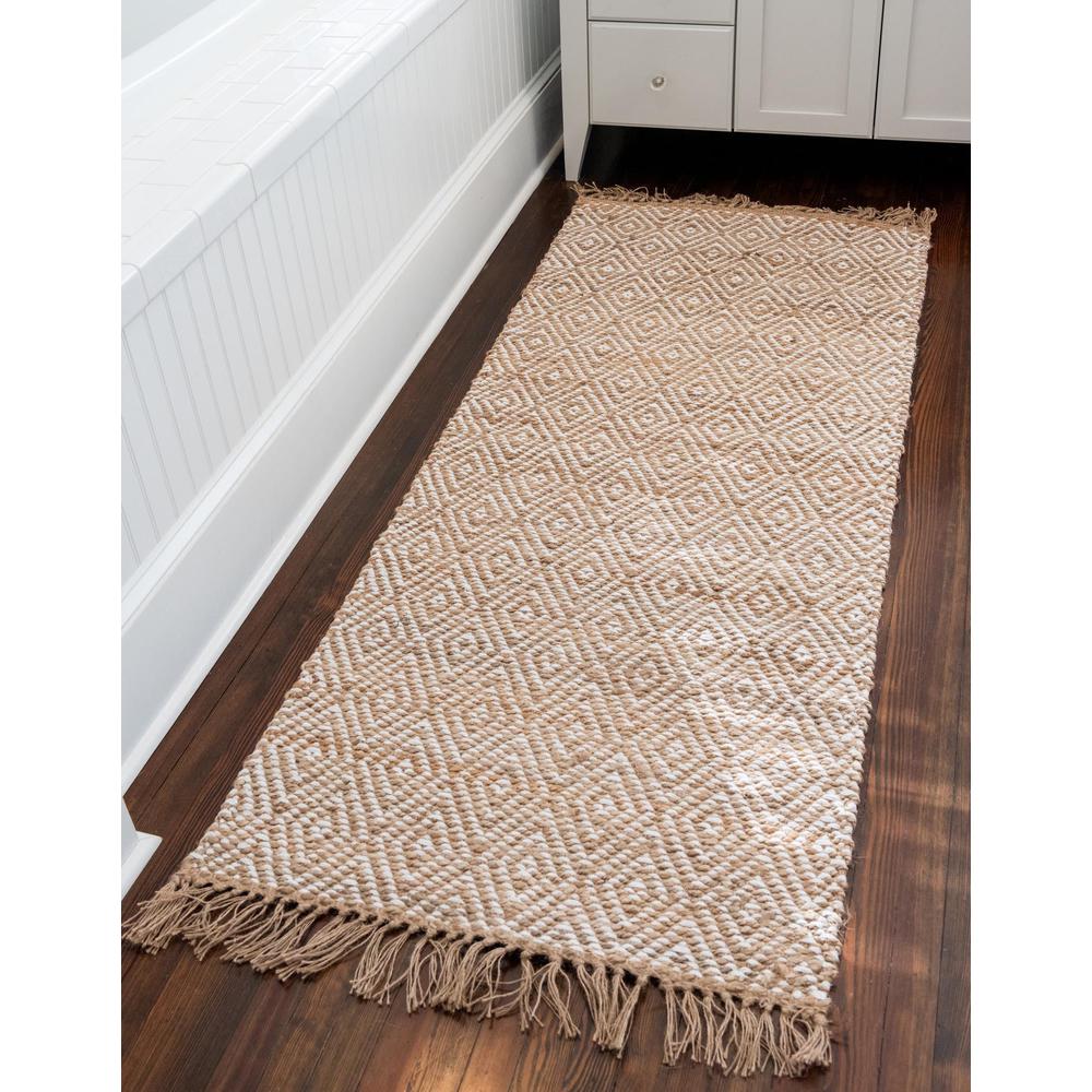 Unique Loom 12 Ft Runner in Natural (3153141). Picture 2