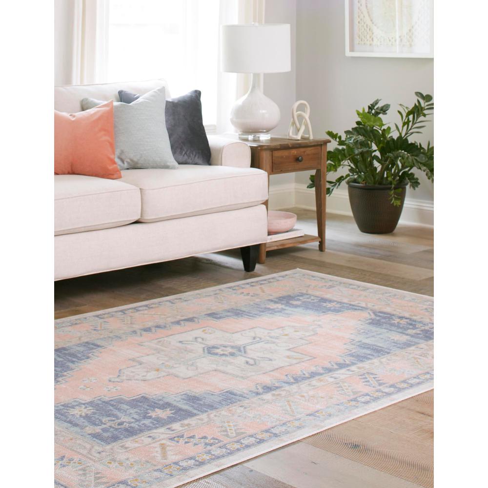 Unique Loom Rectangular 5x8 Rug in French Blue (3154924). Picture 3