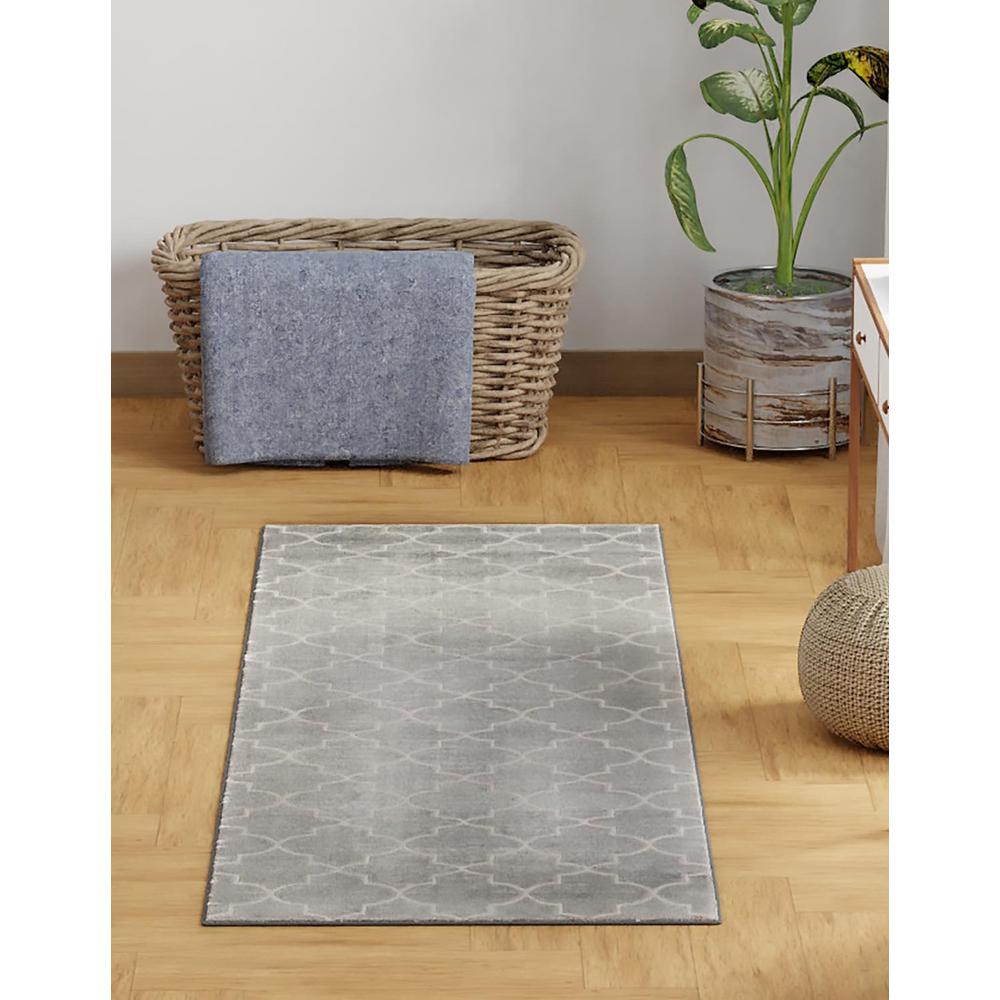 Uptown Area Rug 2' 7" x 13' 11", Runner, Gray. Picture 2