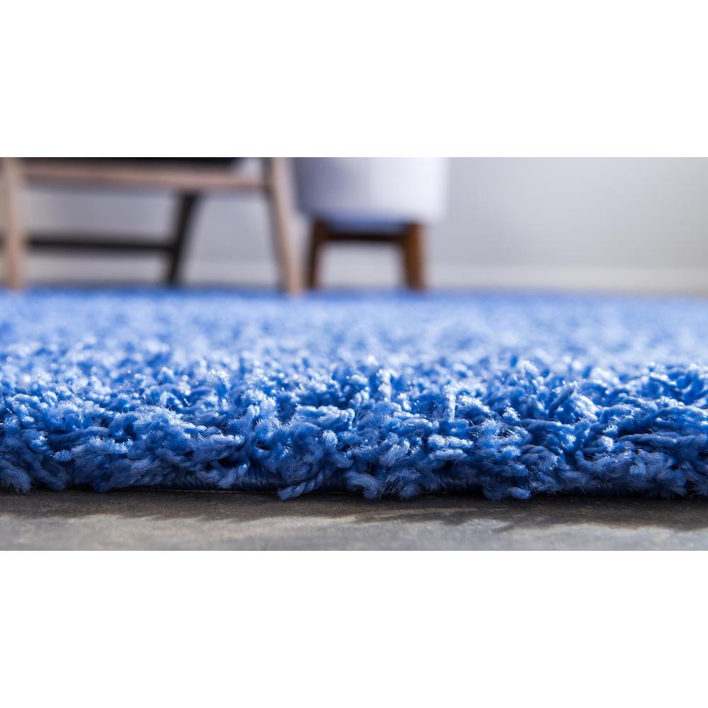 Unique Loom 5 Ft Round Rug in Periwinkle Blue (3151479). Picture 5