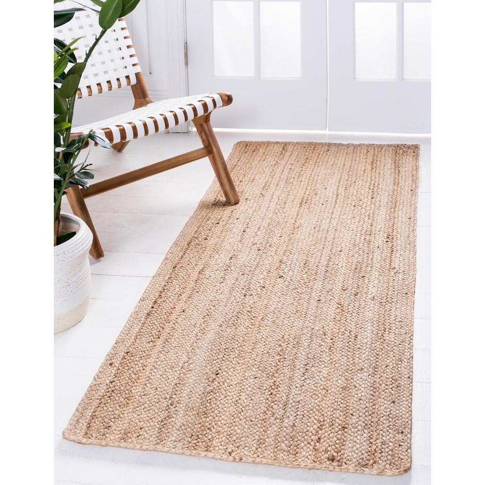 Unique Loom 13 Ft Runner in Natural (3150057). Picture 2