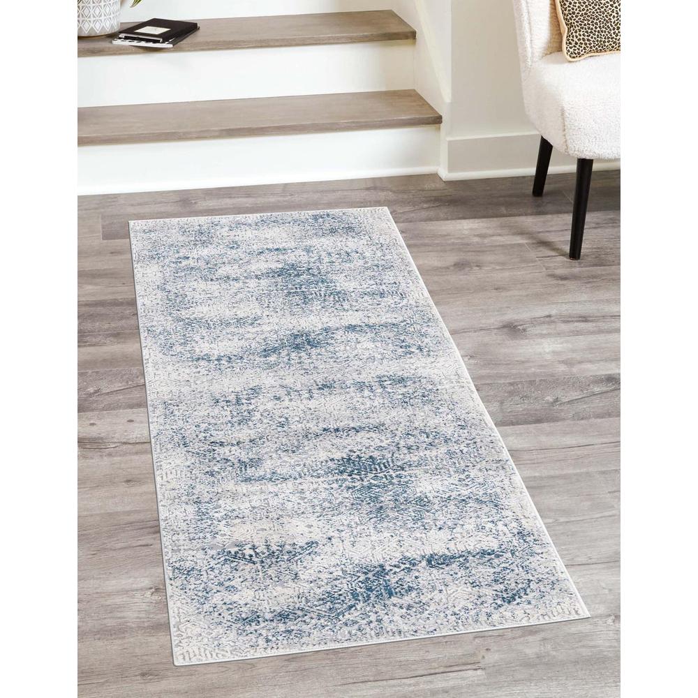 Finsbury Sarah Area Rug 2' 0" x 9' 10", Runner Blue. Picture 2