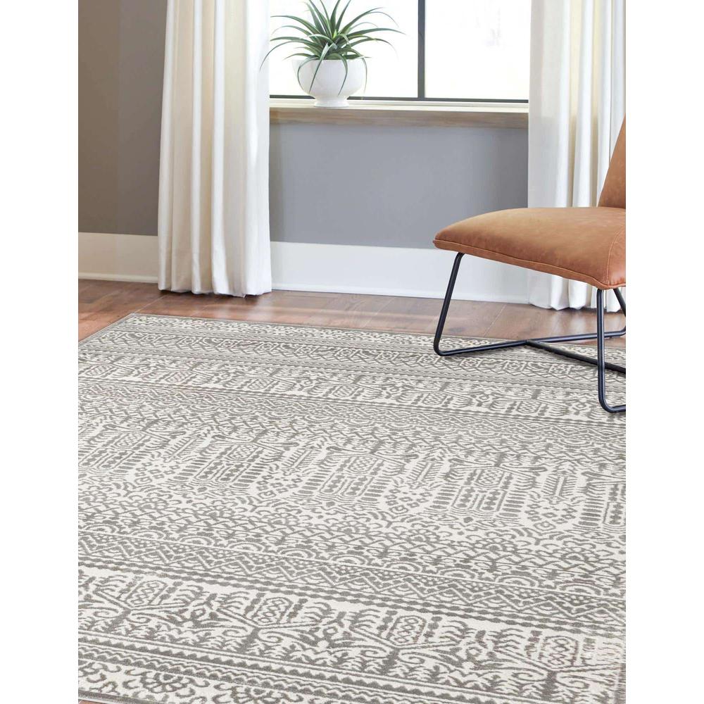 Uptown Area Rug 4' 1" x 6' 1" Rectangular Gray. Picture 3