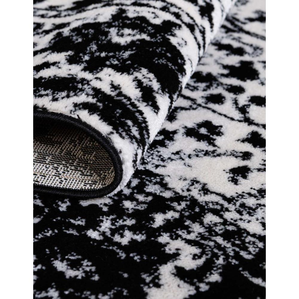 Portland Central Area Rug 10' 0" x 14' 0", Rectangular Black and White. Picture 7