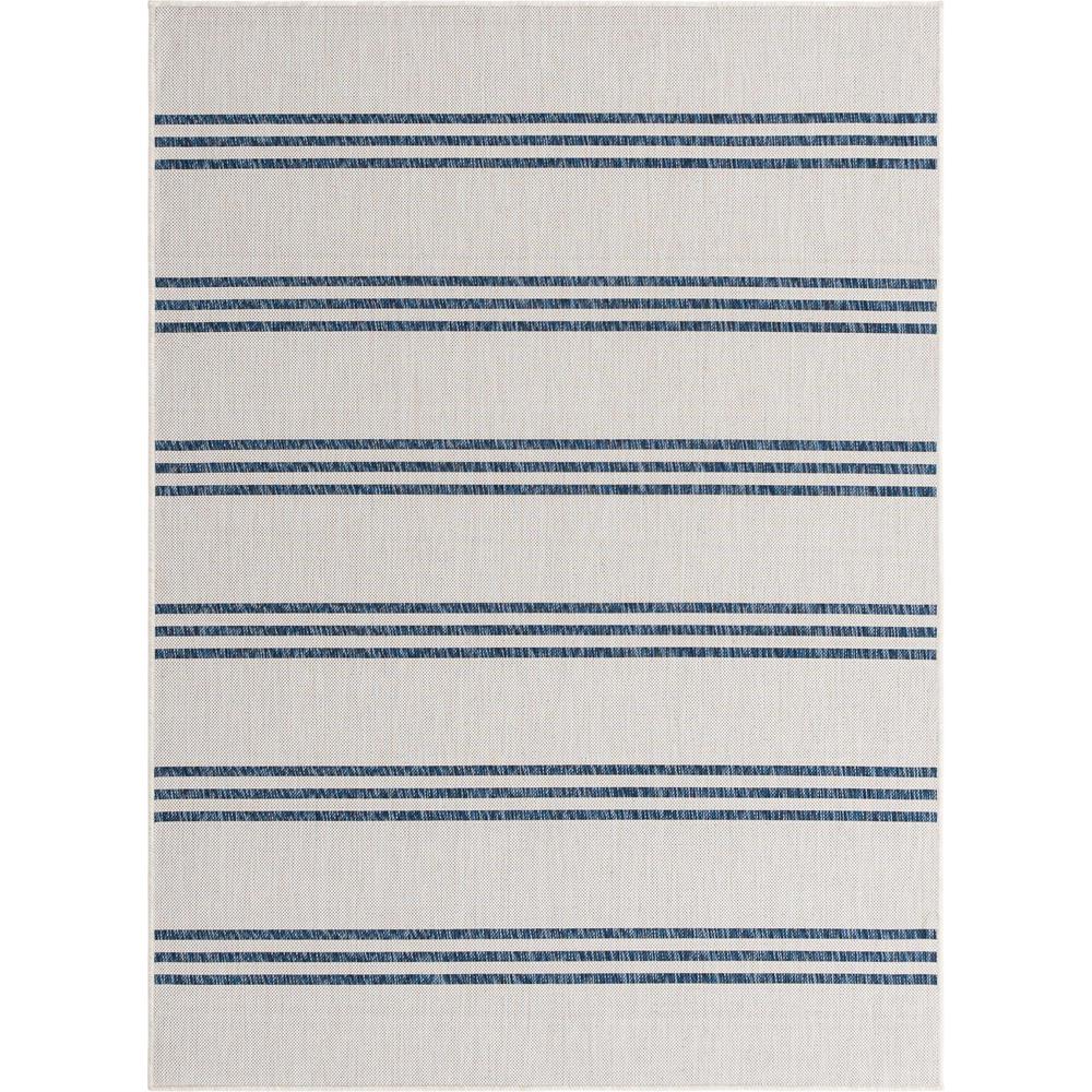Jill Zarin Outdoor Anguilla Area Rug 5' 3" x 8' 0", Rectangular Ivory. Picture 1