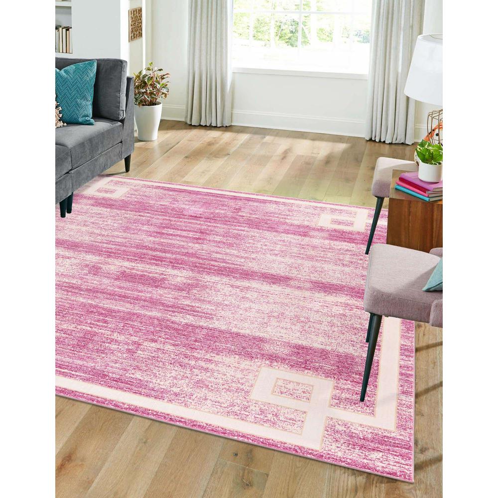 Uptown Lenox Hill Area Rug 7' 10" x 7' 10", Square Pink. Picture 3