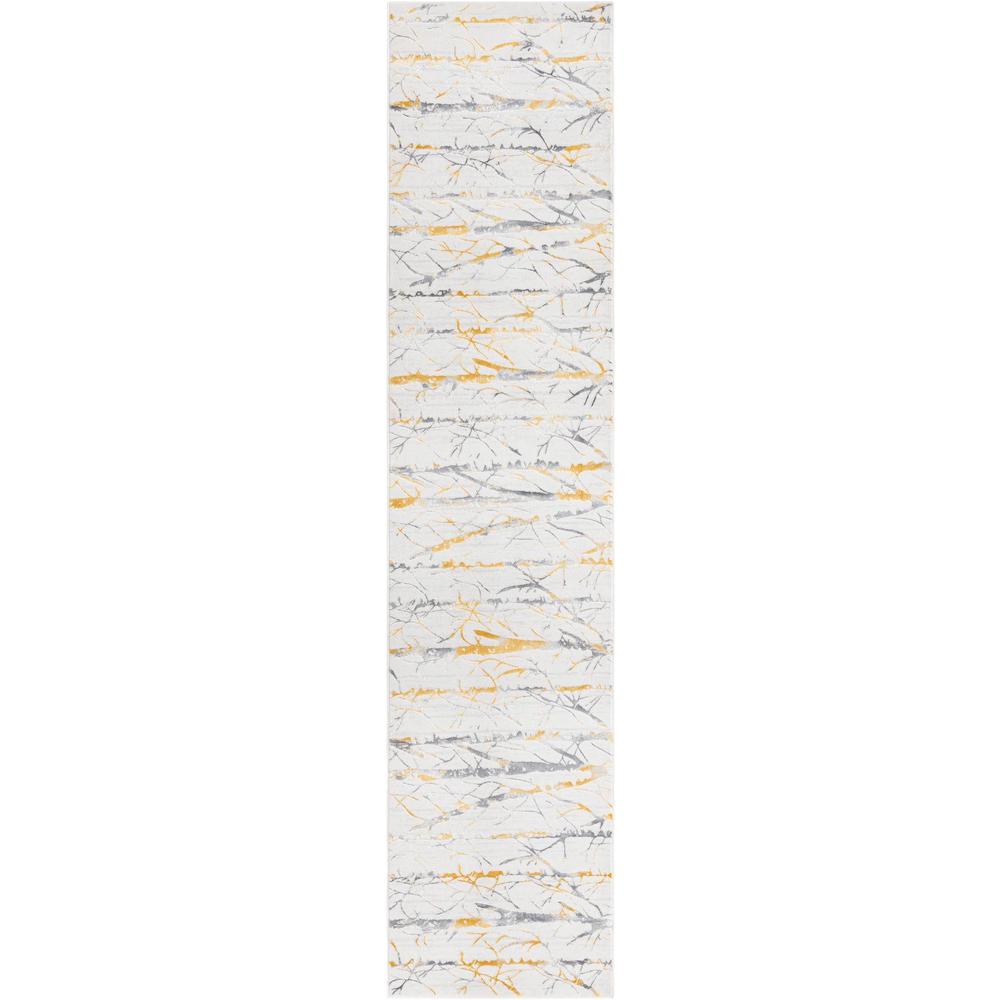 Finsbury Anne Area Rug 2' 7" x 12' 0", Runner Yellow and Gray. Picture 1