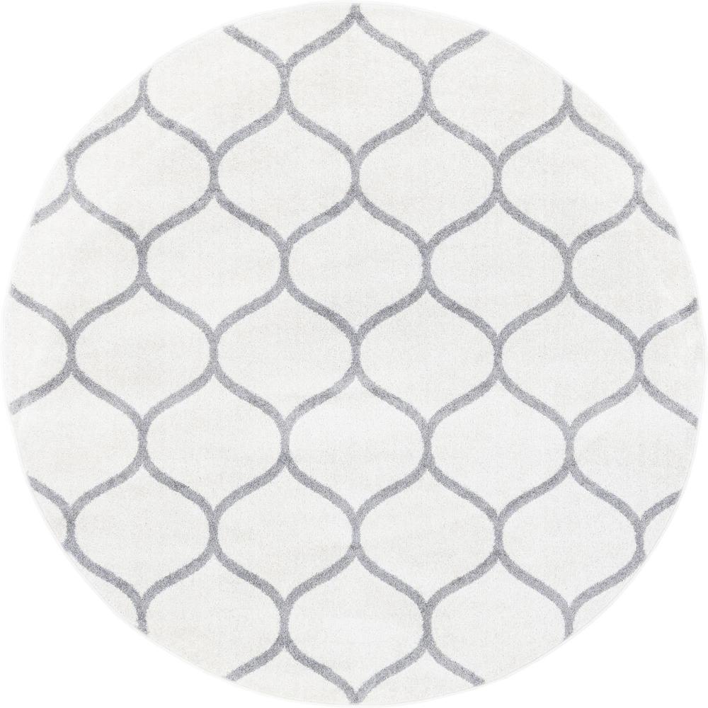 Unique Loom 6 Ft Round Rug in Ivory (3151551). Picture 1