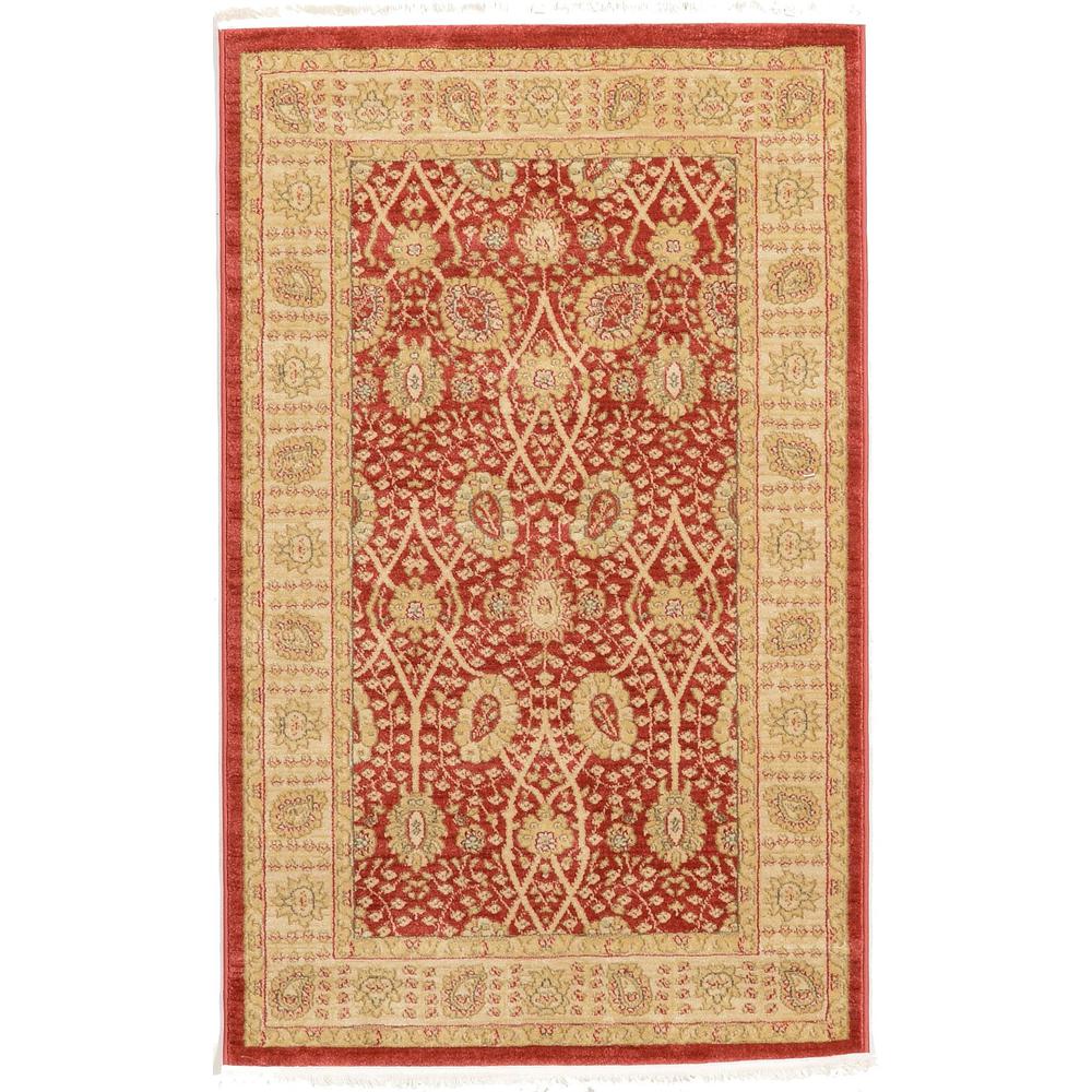 Adel Edinburgh Rug, Red (3' 3 x 5' 3). The main picture.
