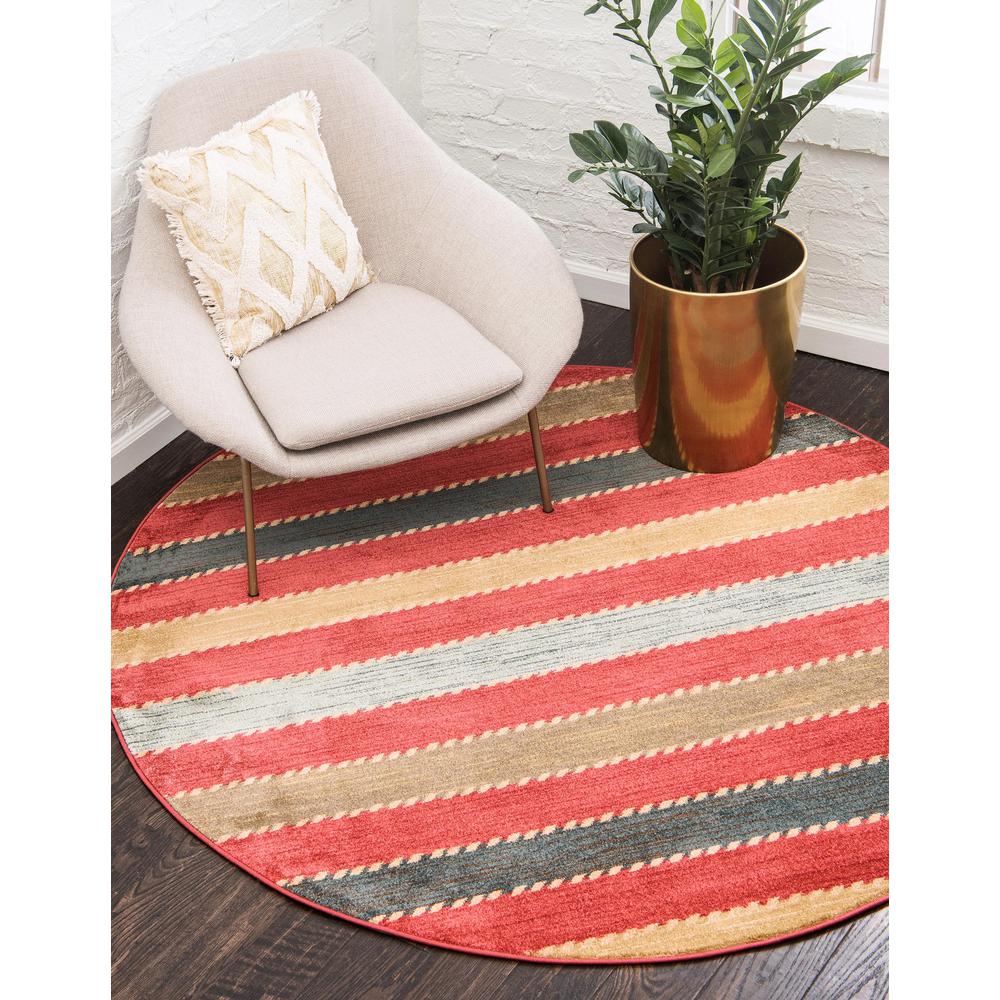 Monterey Fars Rug, Red (8' 0 x 8' 0). Picture 2