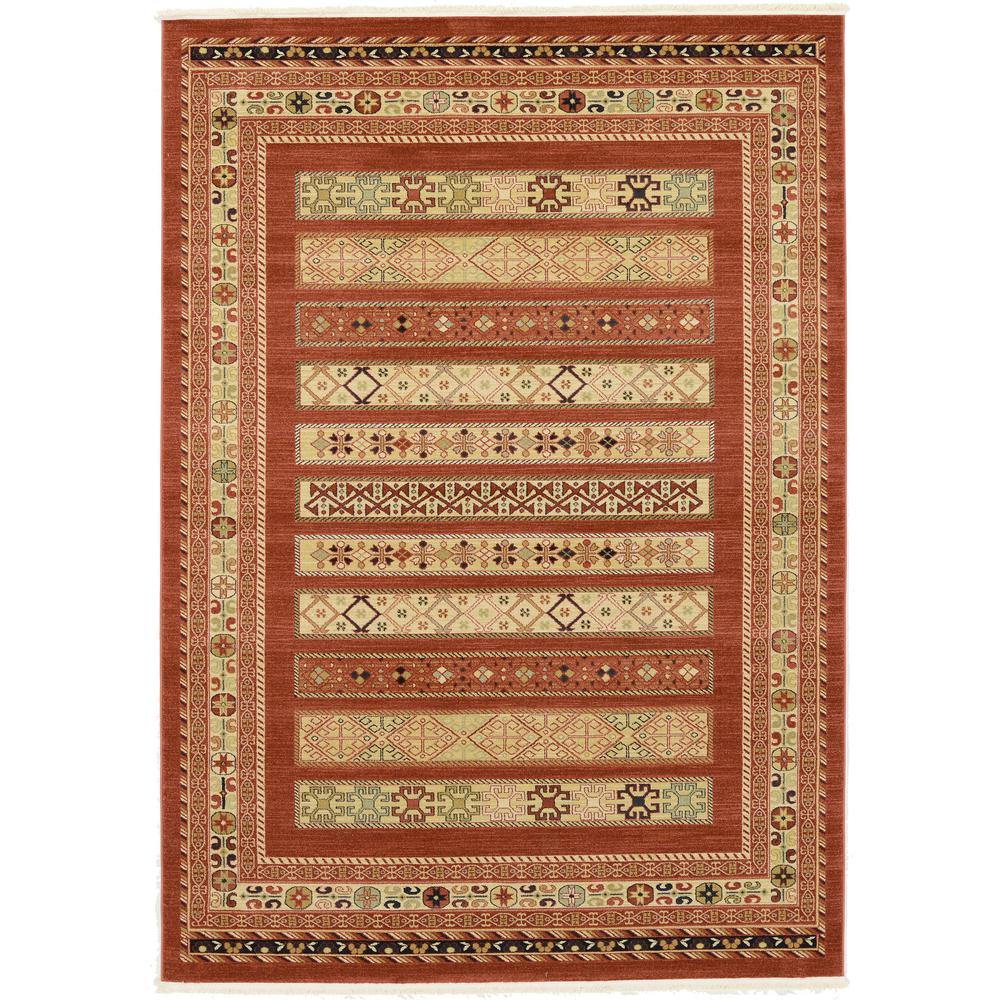 Pasadena Fars Rug, Rust Red (7' 0 x 10' 0). Picture 1