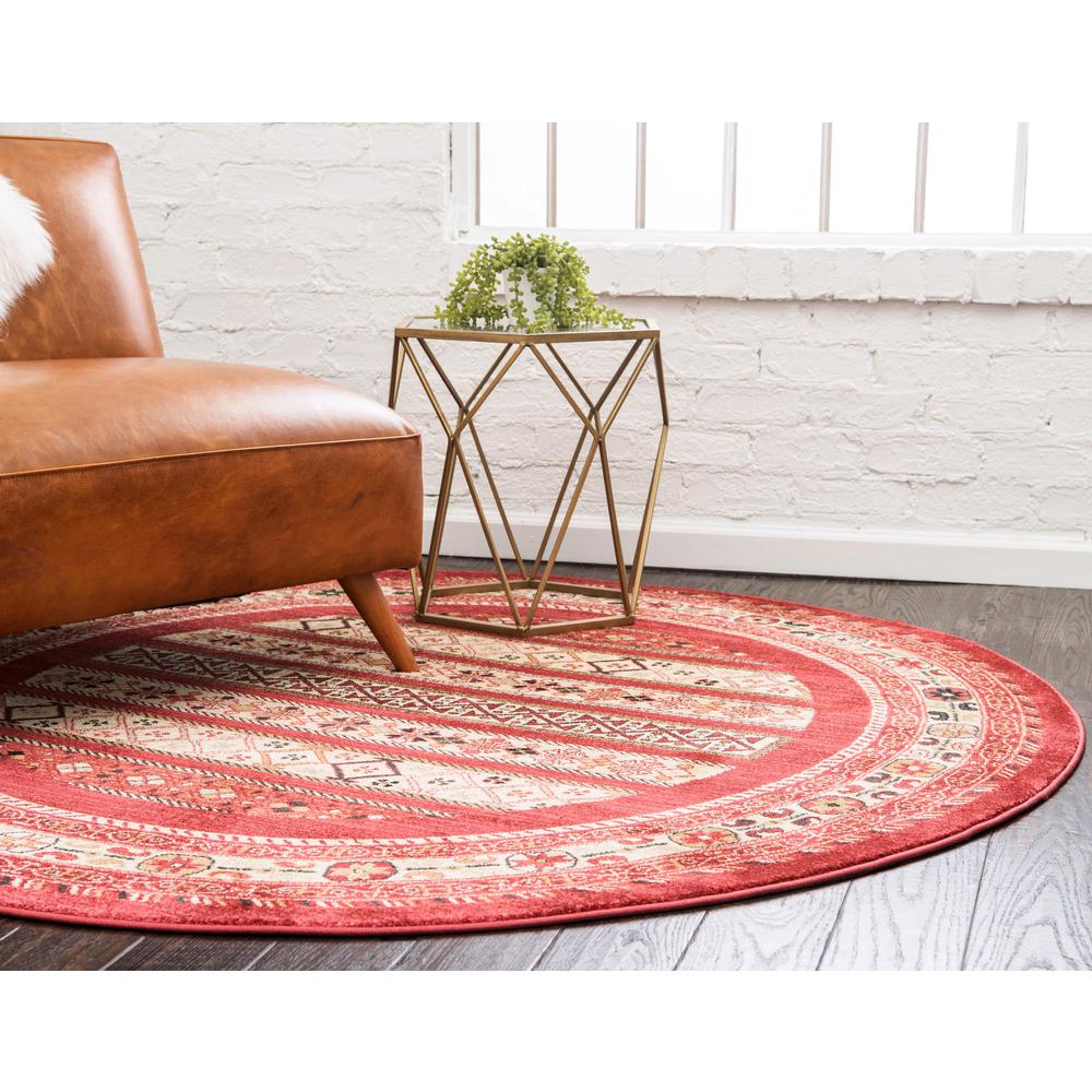 Pasadena Fars Rug, Rust Red (8' 0 x 8' 0). Picture 3